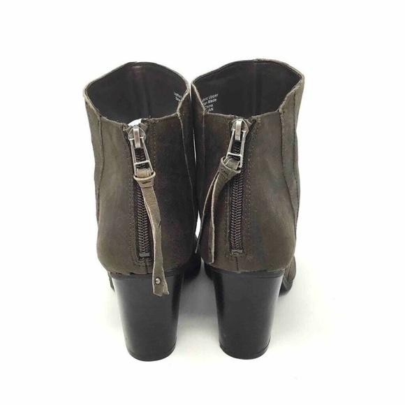 Bar III Jillian Ankle Boots Brown Leather Zip 9 - Picture 5 of 8